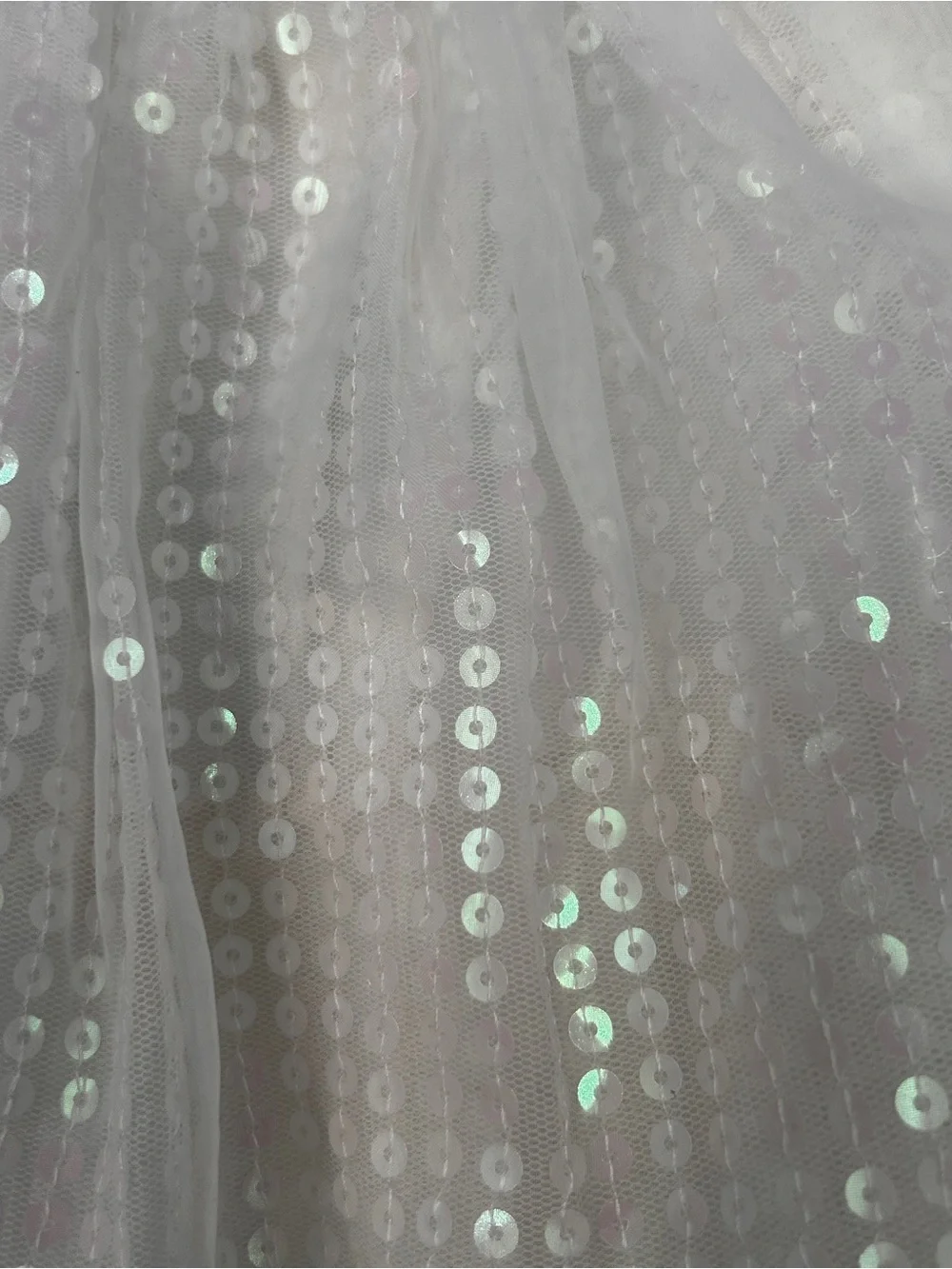 Sparkling White Sequin Tulle Dress Childrens Place